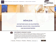 Tablet Screenshot of boehlein.de
